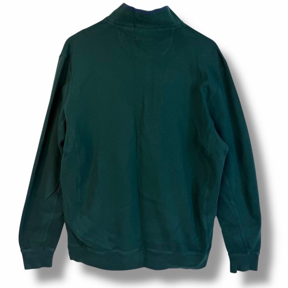 Bobby Jones Mens 1/4 Zip Golf Pullover Mock Collar Long Sleeve Green Size Large - Picture 6 of 9